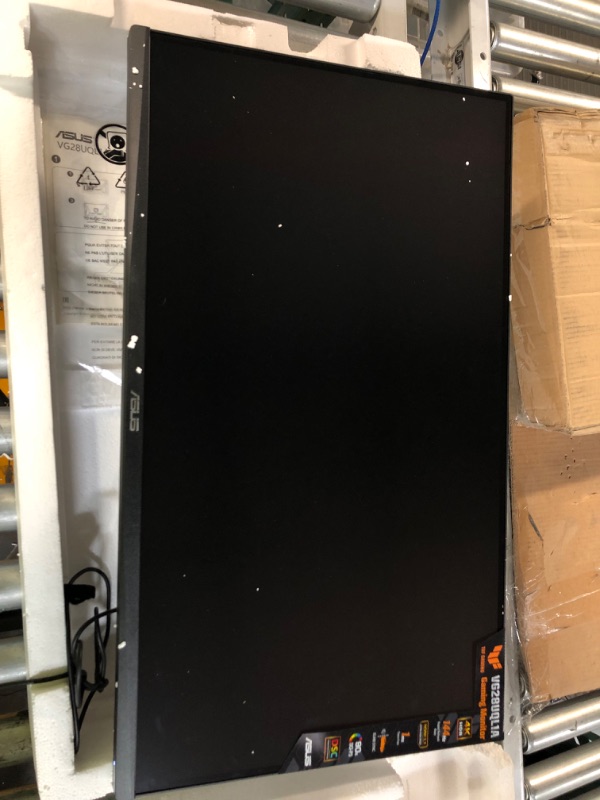 Photo 2 of PARTS ONLY/ SEE NOTES******
ASUS TUF Gaming 28” 4K 144HZ DSC HDMI 2.1 Gaming Monitor - (3840 x 2160)