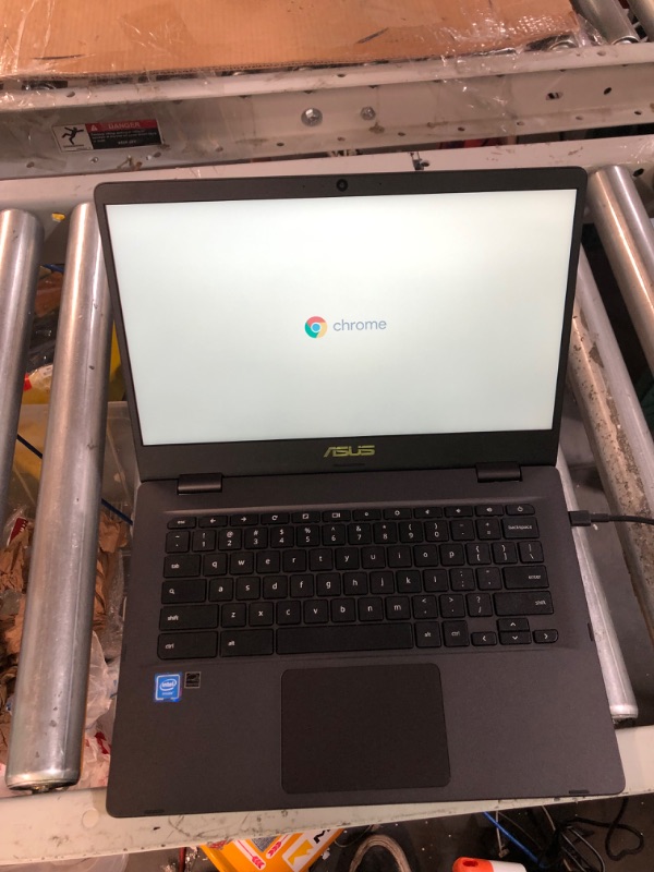 Photo 2 of [New] ASUS Intel Celeron N3350 4GB Memory 32GB eMMC 14-Inch Chromebook (Slate Gray)