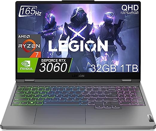 Photo 1 of [Missing Cord] Lenovo Legion 5 Gen 7 15.6" QHD 165Hz (AMD 8-Core Ryzen 7 6800H 
