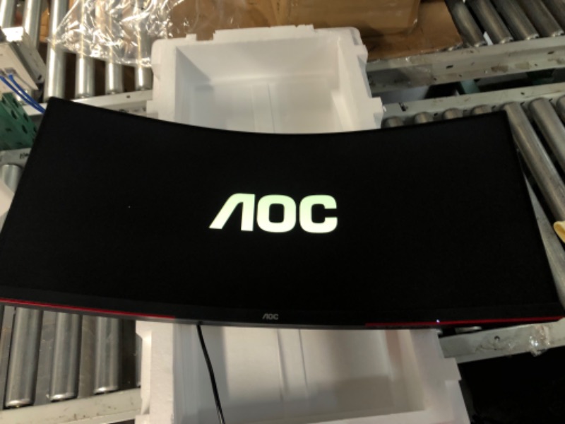 Photo 4 of AOC CU34G3S 34" Frameless Curved Ultrawide Gaming Monitor, WQHD 3440 x1440