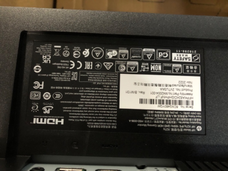 Photo 1 of [Like New] HP 27-inch QHD Gaming with Tilt/Height Adjustment with AMD FreeSync 