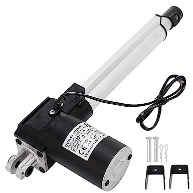 Photo 1 of [Missing Parts] Happybuy 8 Inch Stroke Electric Actuators DC 12V with Mounting Bracket 
