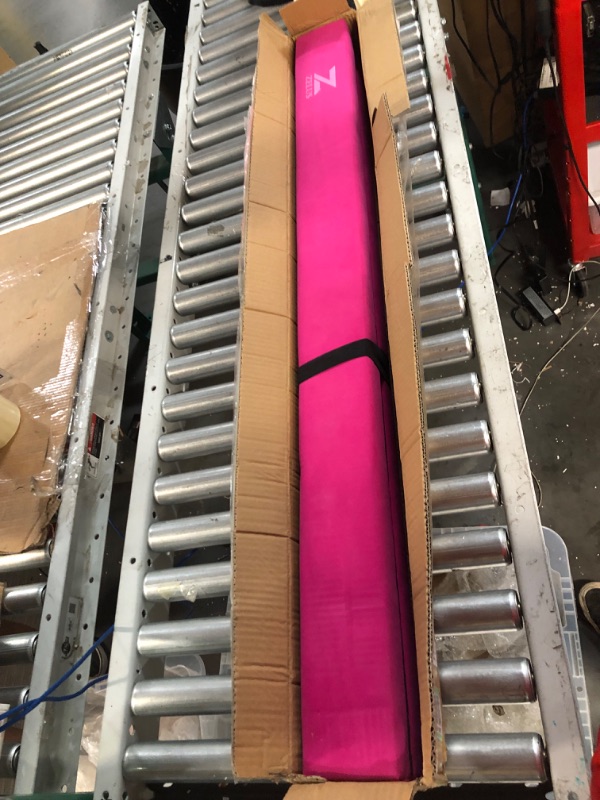Photo 1 of [Like New] ZELUS 8' Folding Gymnastics Balance Beam, Floor Balance Beam w/Carry Handles 