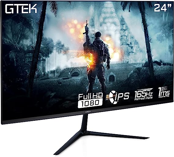 Photo 1 of GTEK 24 Inch Gaming Monitor IPS, 165Hz Frameless Display Full HD 1920 x 1080P