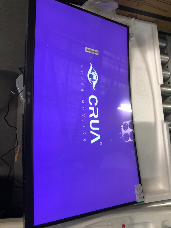 Photo 2 of CRUA 27" 144hz/165HZ Curved Gaming Monitor, Full HD 1080P 1800R Frameless Computer Monitor, 1ms GTG with FreeSync, Low Motion Blur, Eye Care, VESA, DisplayPort, HDMI, Black 27 ” Curved FHD 165HZ