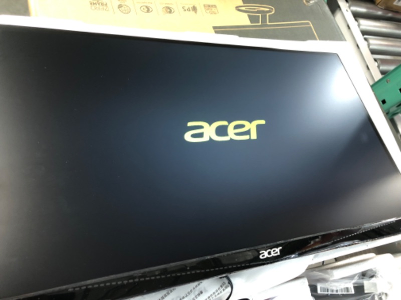 Photo 1 of Acer 23.8” Full HD 1920 x 1080 IPS Zero Frame Home Office Computer Monitor - 178° Wide View Angle - 16.7M - NTSC 72% Color Gamut - Low Blue Light - Tilt Compatible - VGA HDMI DVI R240HY bidx Monitor only 23.8-inch IPS 60Hz