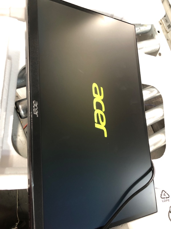 Photo 1 of Acer 21.5 Inch Full HD (1920 x 1080) IPS Ultra-Thin Zero Frame Computer Monitor (HDMI & VGA Port), SB220Q bi tested works 
