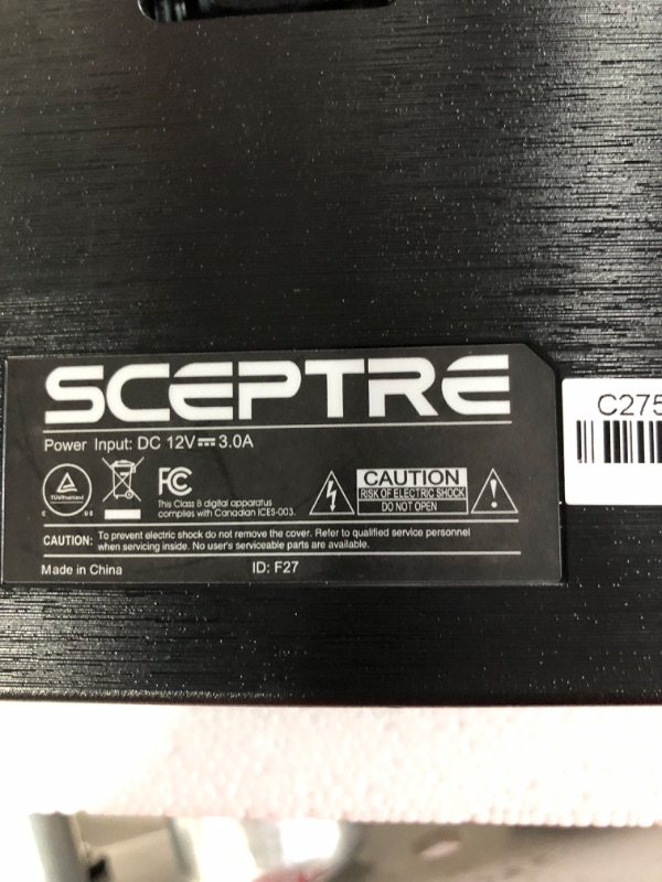 Photo 3 of Sceptre 27" Curved 75Hz LED Monitor HDMI VGA Build-in Speakers, Edge-Less Metal Black 2019 (C275W-1920RN)