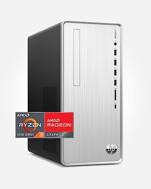 Photo 1 of HP Pavilion Desktop PC, AMD Ryzen 3 5300G, 4 GB RAM, 256 GB SSD