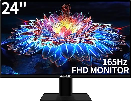 Photo 1 of Gawfolk 24 Inch Gaming Monitor 144Hz 1080p, Home Office Computer Monitor 165Hz
