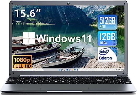 Photo 1 of SGIN 15.6 Inch Laptop Windows 11 Laptops 12GB DDR4 512GB SSD (TF 512GB) 
