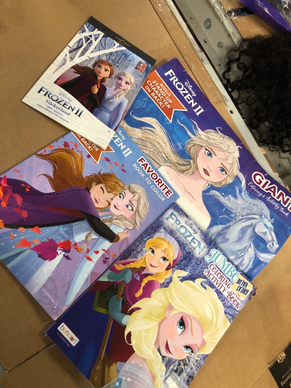 Photo 1 of  Stickers PAD, Frozen II, 295/Pkg, 3 FROZEN 1 AND 2 COLORING BOOKS!- BUNDLE