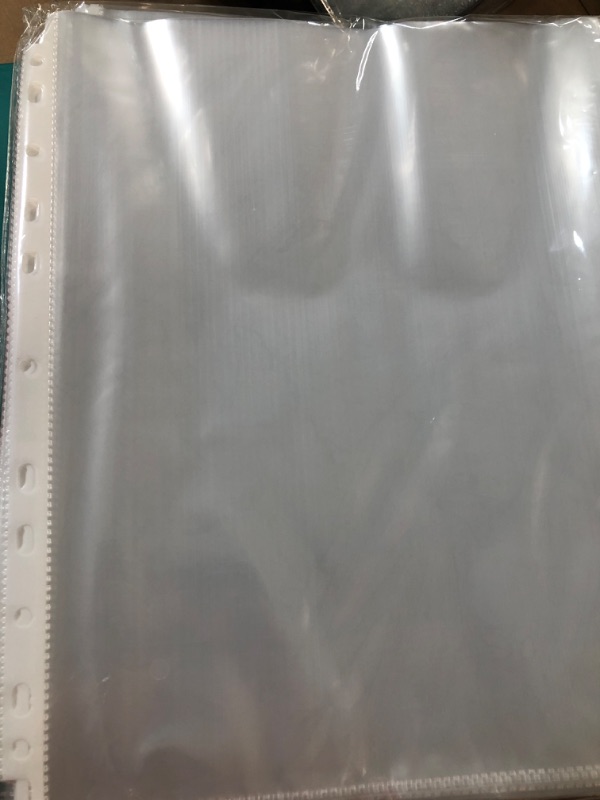 Photo 2 of Puroma 200 Pack Sheet Protectors, 11 Hole Clear 8.5 x 11 inch,