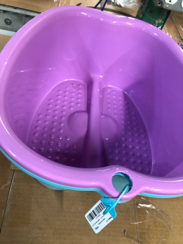 Photo 3 of 2 Pcs Foot Soaking Bath Basin - Large  (Purple/Blue) 