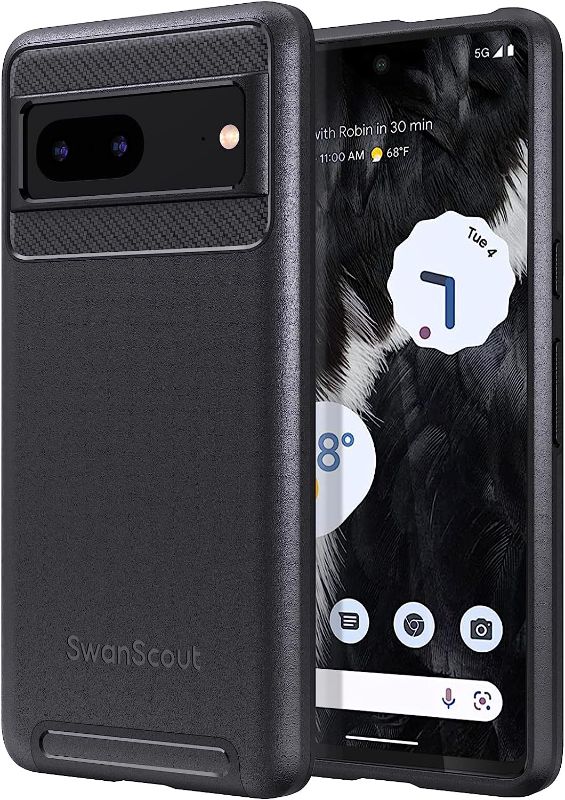 Photo 1 of SwanScout Dual Layer Case for Google Pixel 7, Anti-Scratch, Slim Profile, Dual Protection Shockproof Case for Google Pixel 7 -Black