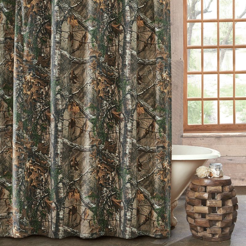 Photo 1 of **SEE NOTES** QueenKer Shower Curtain Forest Camo