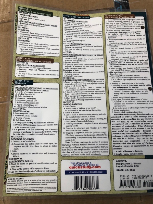 Photo 3 of BarCharts- Inc. Parliamentary Procedure