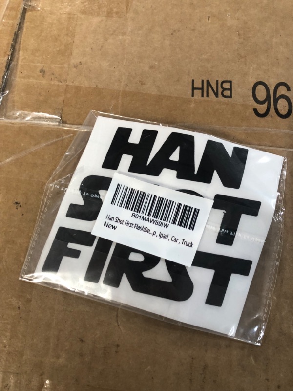 Photo 2 of Han Shot First FlashDecals3202 Set of Two