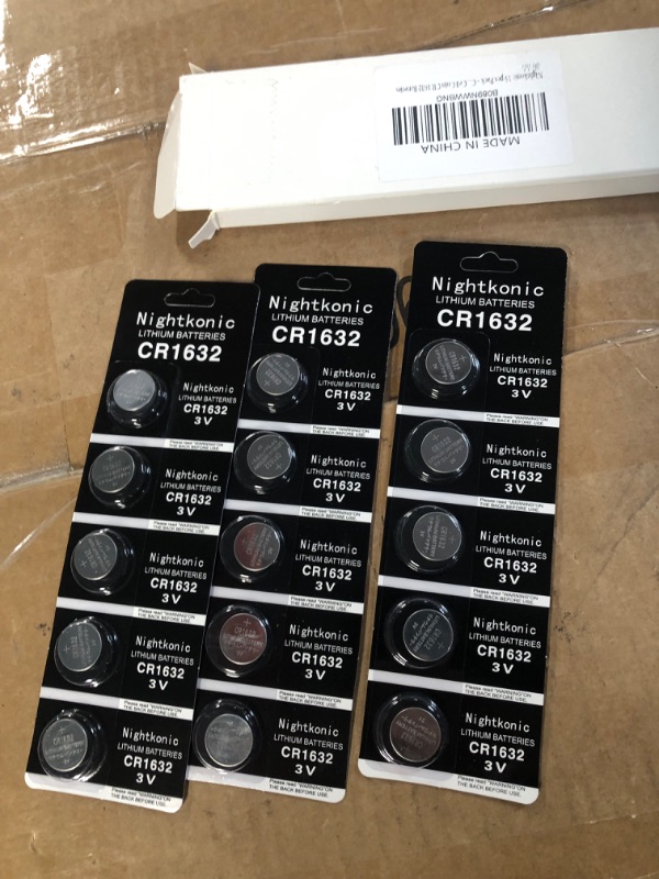 Photo 2 of Nightkonic 15 Count CR1632 Battery 3V Lithium Button Cell Coin 1632 Batteries