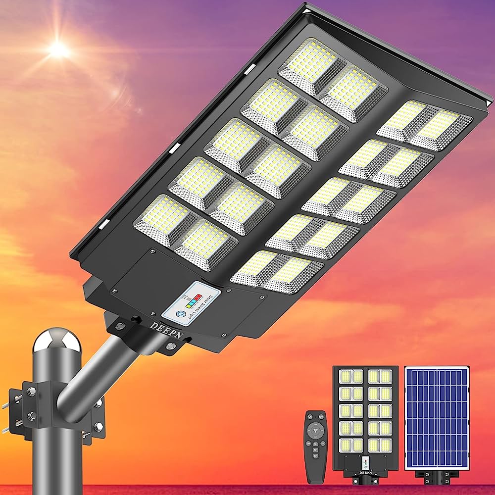 Photo 1 of Deepn 1500W Solar Street Light Outdoor Waterproof 