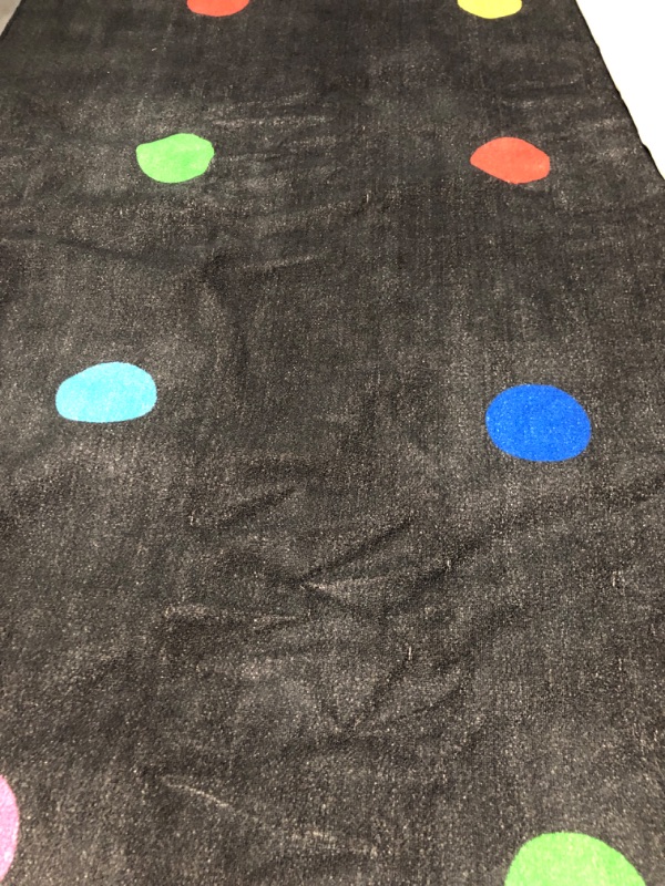 Photo 3 of ABCarpet Large Classroom Rugs Polka Dot Classroom Carpets-7'5"x13' Black7'5"x13' Colorful Polka Dot