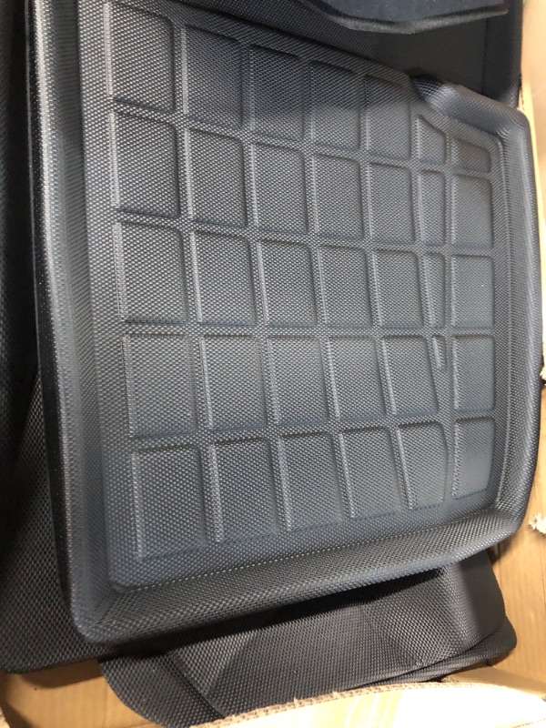 Photo 3 of CreeKT for Tesla Model 3 Floor Mats 2023 2022 2021, 3 Full Set Mats