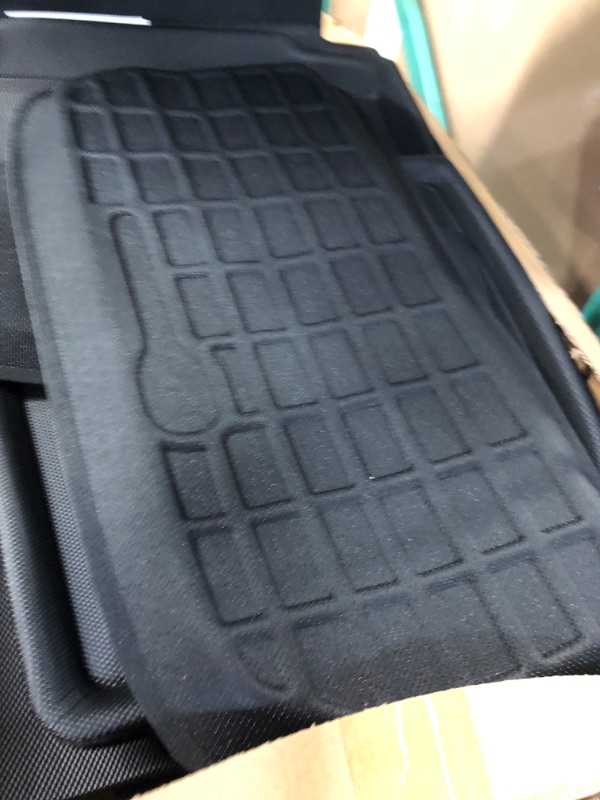 Photo 2 of CreeKT for Tesla Model 3 Floor Mats 2023 2022 2021, 3 Full Set Mats