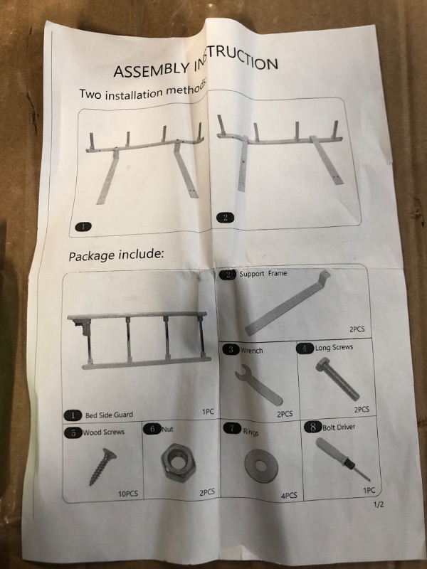 Photo 2 of  * SEE NOTES * Bed Rails for Elderly Adults, Folding Medical Bed Safety Assist Rail Handle for Seniors