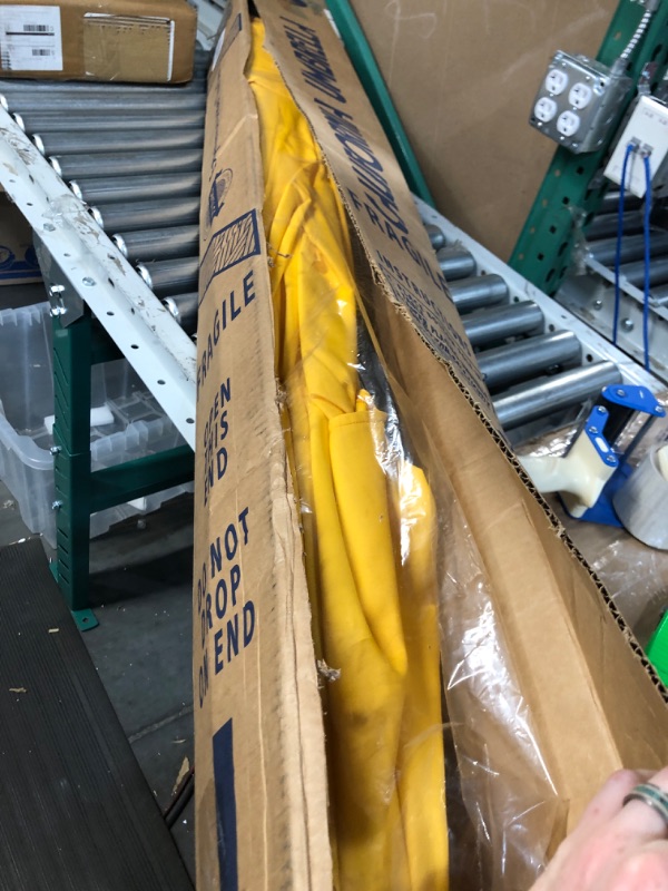 Photo 1 of *YELLOW , NEW* California Umbrella  Crank Lift, Auto Tilt, Bronze Pole, Patio Umbrella, 9' Round, Terracotta