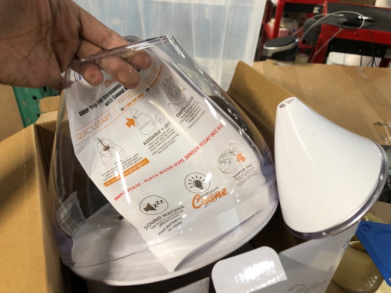 Photo 2 of Crane Drop Humidifier, 1 Gallon, Clear & White