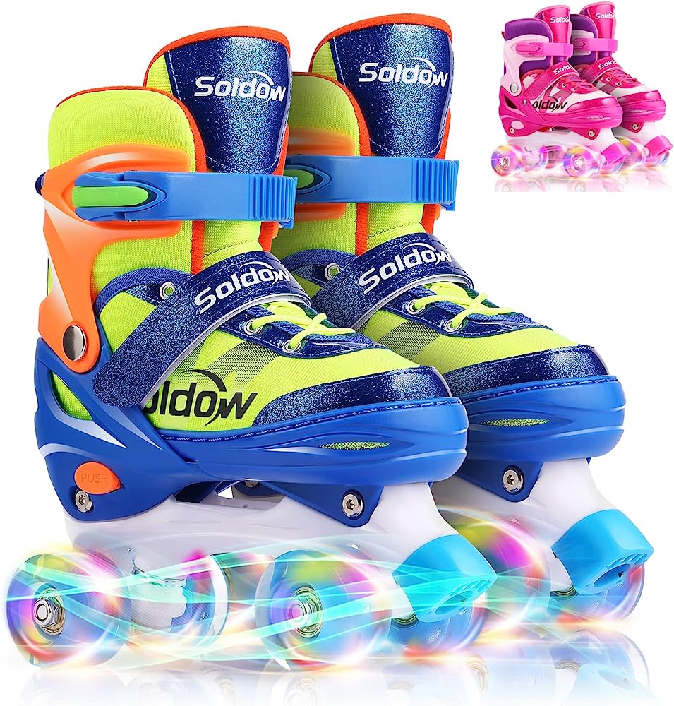 Photo 1 of Soldow Adjustable Roller Skate Light up Rollerskates