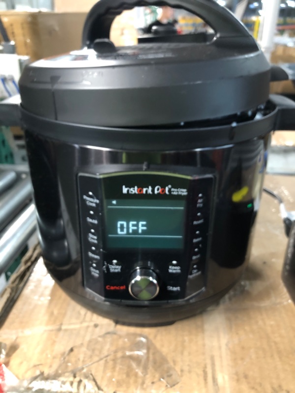 Photo 2 of ***FOR PARTS ONLY!!  DAMAGE - SEE NOTES/PICTURES*** 
Instant Pot Pro Crisp 11-in-1 Air Fryer and Electric Pressure Cooker Combo