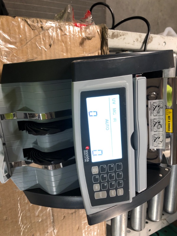 Photo 3 of Cassida 5520 UV - USA Money Counter with ValuCount, UV/IR Counterfeit Detection, Add and Batch Modes - Large LCD Display & Fast Counting Speed 1,300 Notes/Minute UV Counterfeit Detection Detection