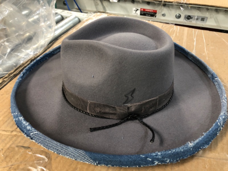 Photo 1 of Vintage wide brim fedora rancher hat - size unknown