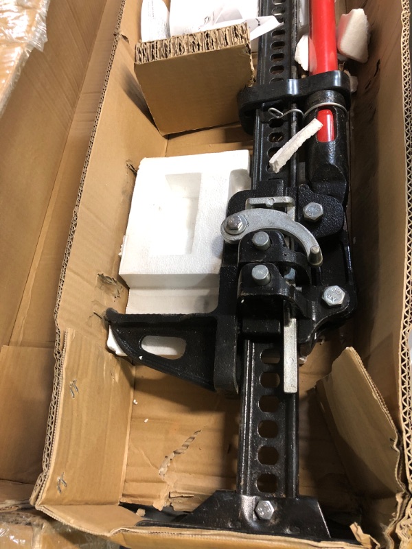 Photo 1 of WEIZE Farm Jack, 60" Off-Road High Lift Jack with Handle Keeper & Pin, 3 Tons Capacity, Cast and Steel, Black