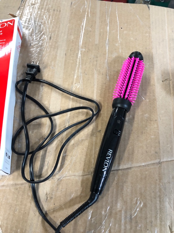 Photo 3 of Revlon Pro Collection Heated Silicone Bristle Curl Brush Black - 1&#34;