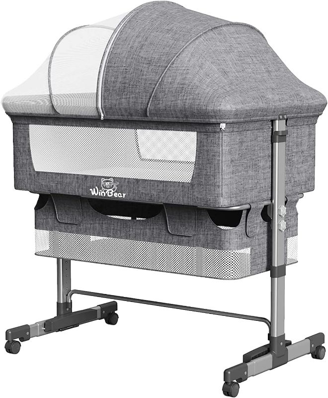 Photo 1 of **SEE NOTES**
Napfox Baby Bassinet, Bedside Sleeper,Foldable Baby Bed to Bed, Adjustable Portable Bed (Grey)
