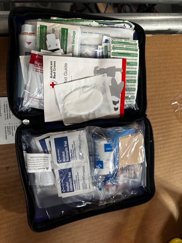 Photo 1 of First Aid Only 299 Piece All-Purpose First Aid Kit, Soft Case + Shoreline Marine Basic Safety Whistle with Lanyard