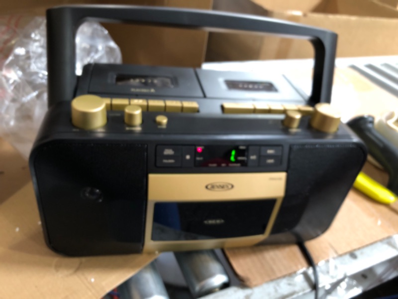 Photo 2 of Jensen MCR-1500 Gold Modern Retro Music System Portable CD/MP3