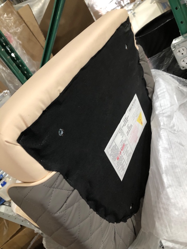 Photo 1 of **USED- MISSING SCREWS** Merax Set of 2 PU Leather Upholstered Armless Kitchen Dining Chairs
