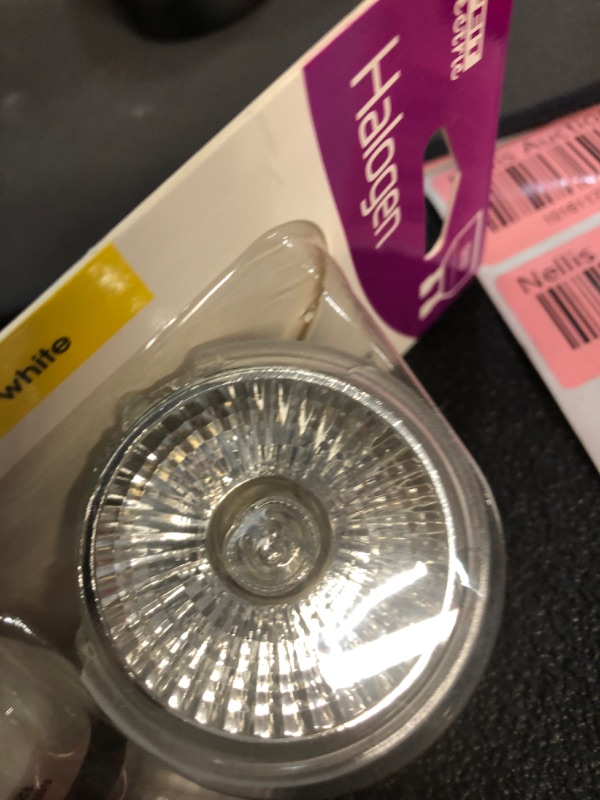 Photo 3 of ****** ONE BULB IN PACKAGE IS DAMAGED SEE [PHOTOS *******50-Watt MR16 GU10 Halogen Light Bulb Bright White (2700K) Bi-Pin Base Dimmable (3-Pack)
