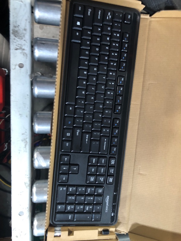 Photo 2 of Amazon Basics Wireless Keyboard-Quiet and Compact-US Layout (QWERTY)