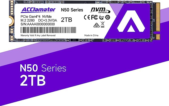 Photo 1 of Acclamator 2TB | PCIe 4x4 NVMe Solid State Drive | Compatible with PS5 