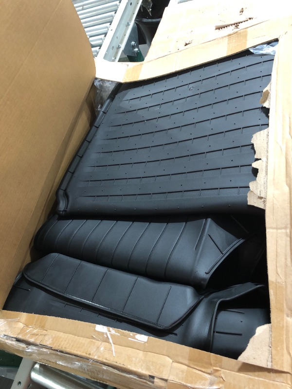 Photo 2 of SUPER LINER Floor Mats Compatible with Tesla Model Y 5-Seat 2021-2023 Custom Fit All Weather TPE Cargo Liner