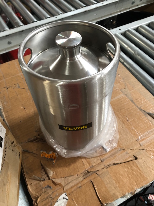 Photo 2 of (SEE NOTES) Ice Bucket Stainless Steel Beer Barrel Large Capacity Ice Bucket Suitable For Outdoor Beverage Juice Bar