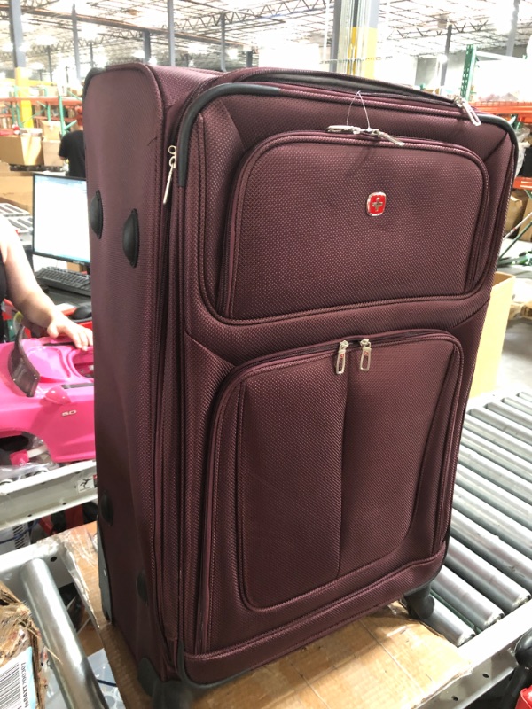 Photo 2 of *MISSING OTHER 2**SwissGear Sion Softside Expandable Luggage, Merlot, 3 Piece Set (21/25/27)