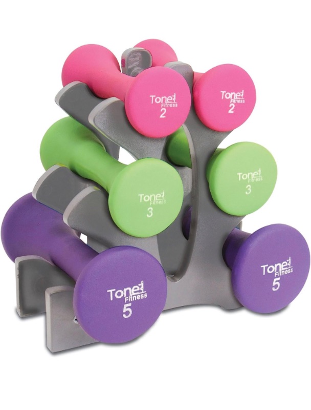 Photo 1 of **SEE NOTES**
Tone Fitness set includes 3 PAIRS of DUMBBELLS