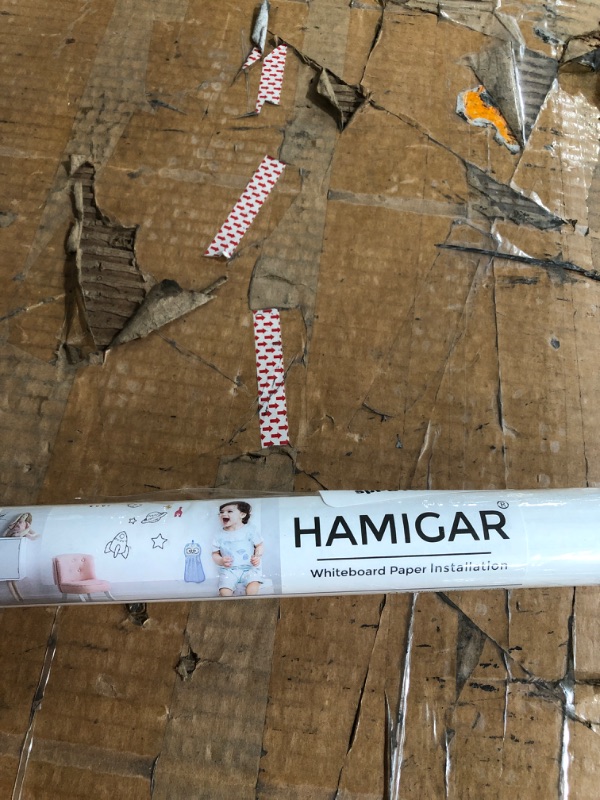 Photo 2 of HAMIGAR Whiteboard Sticker for Wall 35.4" x 78.7" Large Whiteboard Wallpaper Peel and Stick,