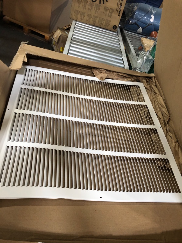 Photo 2 of 24"W x 24"H [Duct Opening Size] Steel Return Air Grille