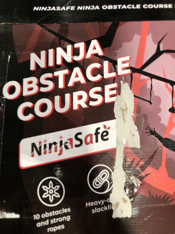 Photo 2 of Ninja Obstacle Course for Kids Backyard - 10 Durable Obstacles and 50' Slackline 